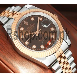 Rolex Datejust Chocolate Diamond Dial Watch  (2021) Price in Pakistan