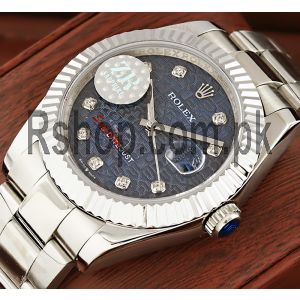 Rolex Datejust Diamond Blue Computer Dial Swiss Watch Price in Pakistan