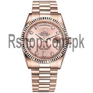 Rolex Day Date President 36 Everose Gold Watch Price in Pakistan