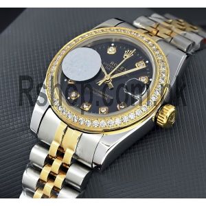 Rolex Lady- Diamond Black Dial Watch Price in Pakistan