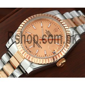 Rolex Lady DateJust Rose Gold Dial Watch Price in Pakistan