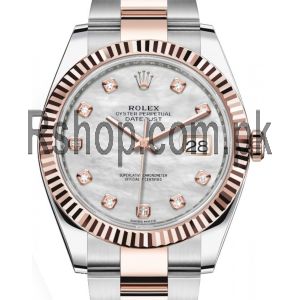 Rolex Datejust Mother of Pearl Diamond Dial Watch Price in Pakistan