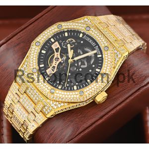 Audemars Piguet Iced Out Skeleton Dial Watch Price in Pakistan