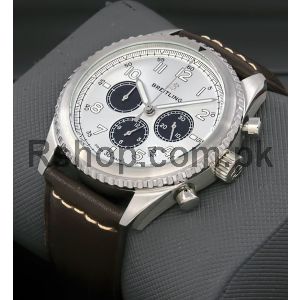 Breitling Aviator 8 Brown Straps Chronograph Watch Price in Pakistan