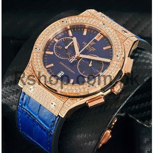 Hublot Classic Fusion Blue Diamond Watch Price in Pakistan