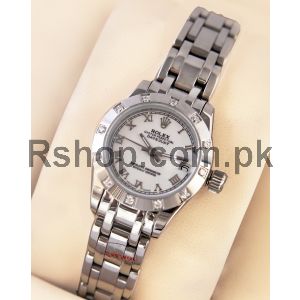 Rolex Oyster Perpetual Datejust Ladies Diamond Silver Chain Watch Price in Pakistan