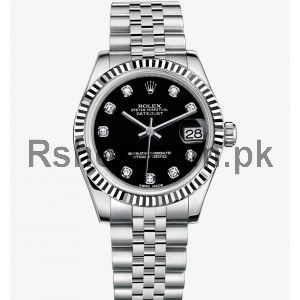 Rolex Datejust Black diamond dial Watch Price in Pakistan