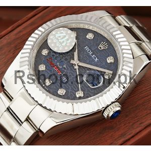 Rolex Datejust Diamond Blue Computer Dial Swiss Watch Price in Pakistan