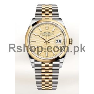 Rolex Datejust Fluted Motif Golden Dial 2021 NEW Watch  (2021) Price in Pakistan