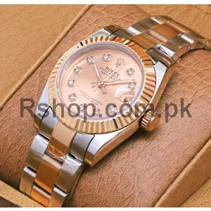 Rolex Datejust Lady Rose Gold Dial Two Tone Watch Price in Pakistan