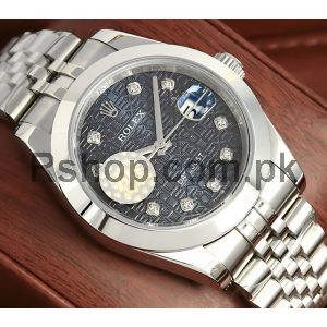 Rolex Datejust Navy Blue Copmuter Dial Watch  Price in Pakistan