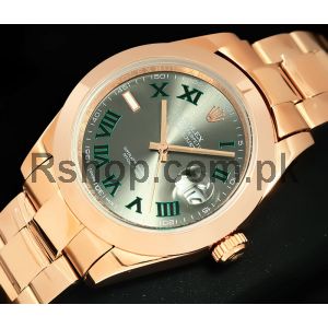 Rolex Datejust Rose Gold Gray Dial Watch 2021  Price in Pakistan
