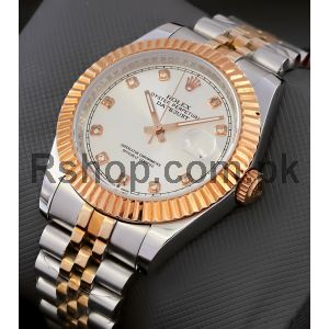 Rolex Datejust Silver Dial Two Tone Watch Price in Pakistan