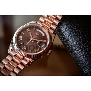 Rolex Day-Date 40 Brown Dial Rose Gold Watch Price in Pakistan