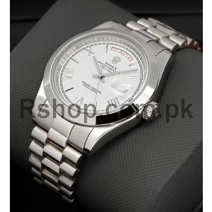 Rolex Day-Date 40 White Dial Watch Price in Pakistan