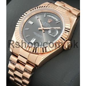 Rolex Day-Date Grey Dial Rose Gold Watch Price in Pakistan