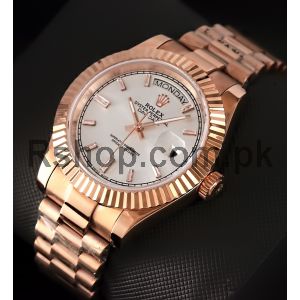 Rolex Day Date 40 President Rose Gold Watch Price in Pakistan