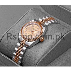 Rolex Lady-Datejust Rose Gold Dial Two Tone Watch Price in Pakistan
