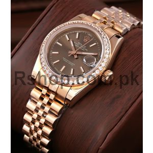 Rolex Lady Datejust Chocolate Dial Watch Price in Pakistan