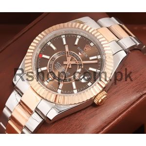 Rolex Sky-Dweller Brown Dial Two Tone Watch Price in Pakistan