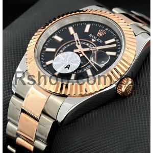 Rolex Sky-Dweller Two Tone Black Dial Watch Price in Pakistan