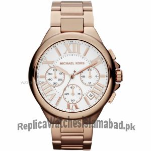 MICHAEL KORS  Oversized Bradshaw Rose Gold-Tone Watch Price in Pakistan