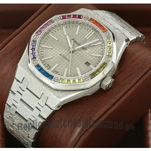 Audemars Piguet Royal Oak Frosted Gem Bezel Watch Price in Pakistan