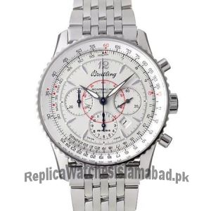 Breitling Montbrillant Chronograph White Dial Watch Price in Pakistan