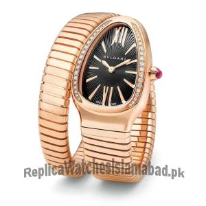 Bvlgari Serpenti Single Coil Diamond Bezel Watch Price in Pakistan
