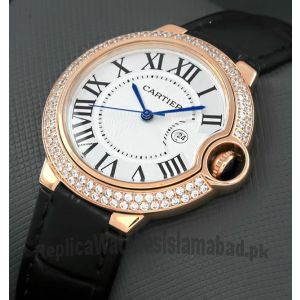 Cartier Ballon Bleu Unisex Diamond Watch  Price in Pakistan