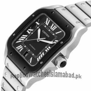 Cartier Santos de Cartier Black Dial Watch Price in Pakistan