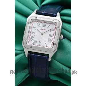 Cartier Santos Dumont Ladies Blue Straps Watch Price in Pakistan