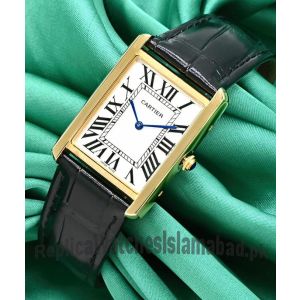 Cartier Tank Solo Leather Straps Womens Watch Price in Pakistan