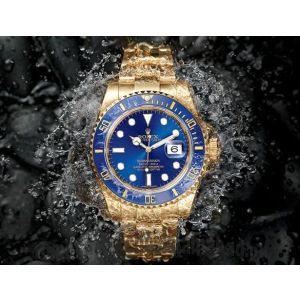 New Rolex Submariner (The Diver's Watch) Gold with Blue Dial watch Price in Pakistan
