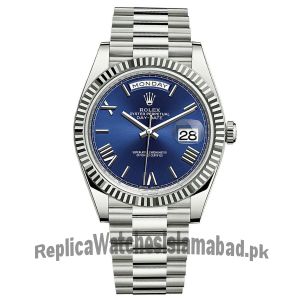Rolex Oyster Perpetual Day-Date II Blue Rose Gold Watch Price in Pakistan
