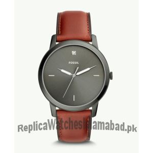 Fossil Minimalist Carbon Series Three-Hand Smokey Amber Leather Watch FS5479  (Same as Original) Price in Pakistan