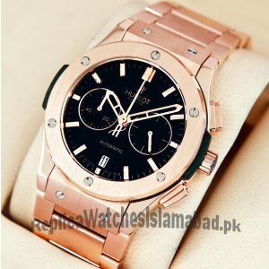 Hublot Classic Fusion Chronograph RoseGold Black Dial Watch Price in Pakistan