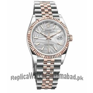 Rolex Datejust Silver Palm Motif Dial Watch-Newest Model  (2022) Price in Pakistan