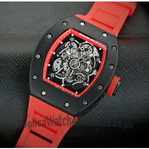 Richard Mille Red Strap Watch Price in Pakistan
