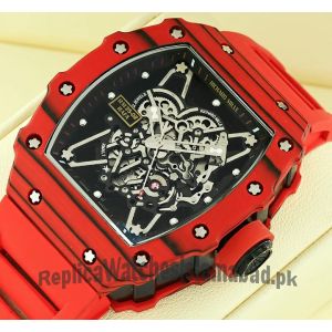 Richard Mille RM 35-02 Rafael Nadal Red Carbon Fiber Watch Price in Pakistan