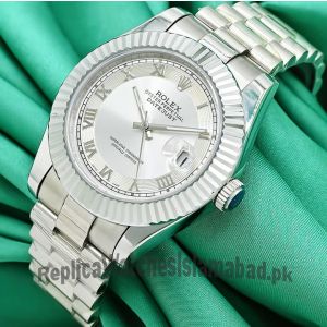 Rolex Datejust 41 White Roman Dial Watch Price in Pakistan