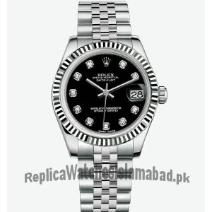 Rolex Datejust Black diamond dial Watch Price in Pakistan