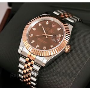 Rolex Datejust Brown Dial Two Tone Watch Price in Pakistan