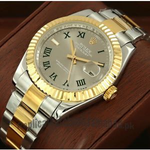 Rolex Datejust Grey Dial Men's Watch Price in Pakistan