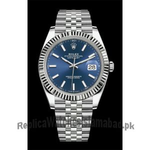 Rolex Datejust  Blue Dial Swiss Watch Price in Pakistan