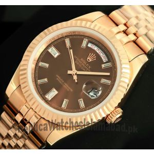 Rolex Day-Date II President Rose Gold Diamond Watch  (2021) Price in Pakistan