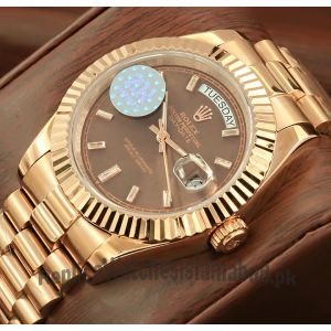 Rolex Day-Date President Everose Gold Watch Price in Pakistan