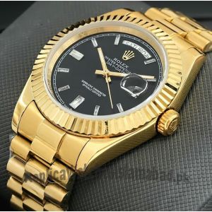Rolex Day-Date Yellow Gold Black Dial Watch Price in Pakistan