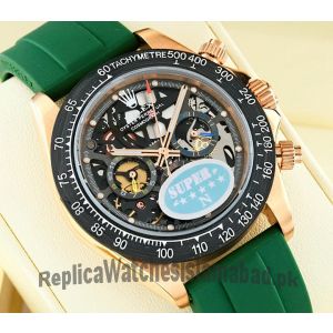 Rolex Daytona La Montoya Green Strap Watch Price in Pakistan