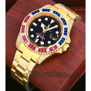 Rolex GMT-Master II Diamond Bezel Watch  Price in Pakistan